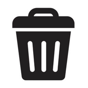 ペット排泄物専用ゴミ箱のアイコン