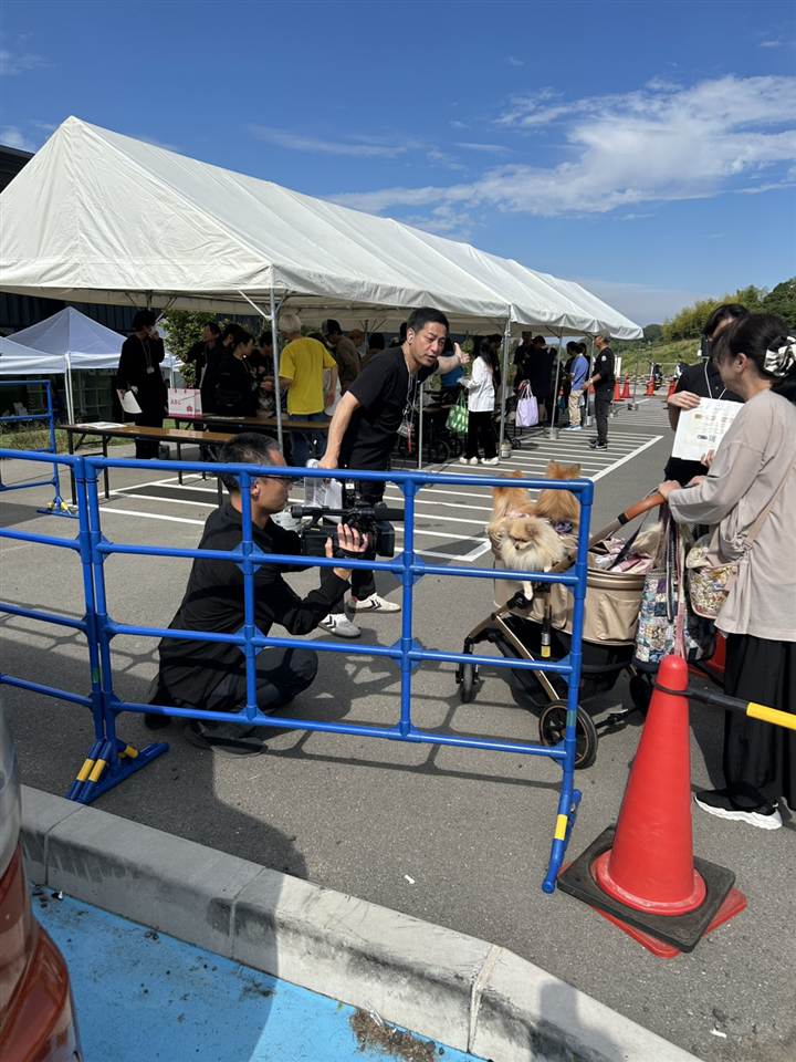 シネマカメラでワンちゃんを撮影するプレミアム撮影会